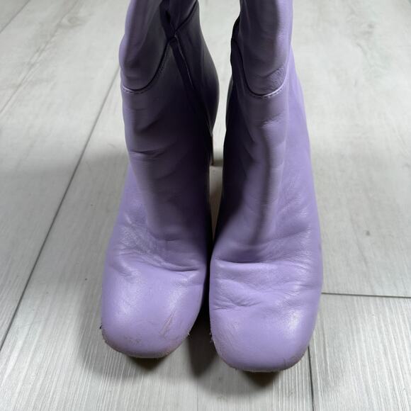 Kate Spade New York Women's 9 Tall Rochelle Boots Purple Lilac Leather - Picture 8 of 9
